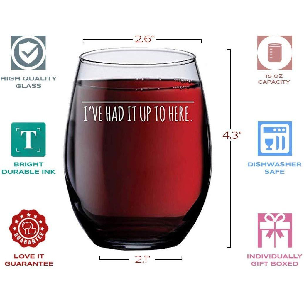 Udderly Fabulous Stemless Wine Glass - Funny Cute Cow Gifts for Women -  bevvee